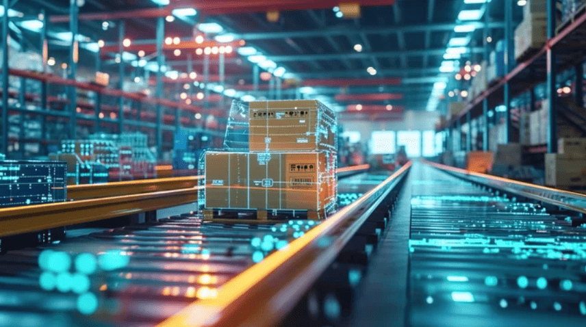 Digital warehouse tracking showing supply chain visibility as a valuable asset for KCE Logistics.