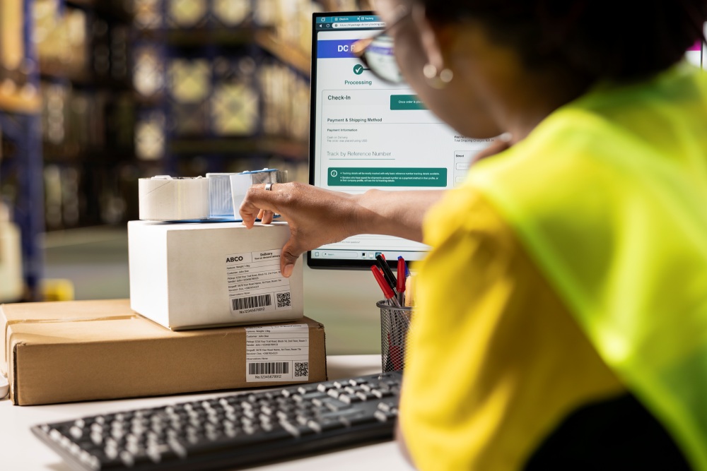 a person working with ecommerce fullfilment services in miami